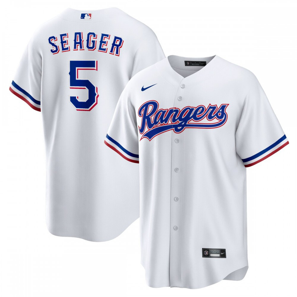 Corey Seager Texas Rangers Home Replica Player Jersey - White-Pro Kit Vault | Brand New 26/27 Sports Jerseys